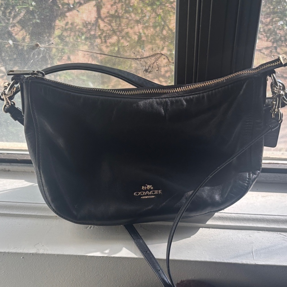 Coach Midnight Black Shoulder Bag